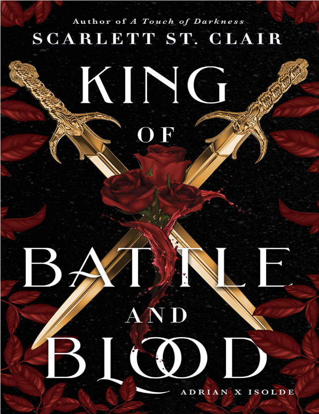 Book cover of King of Battle and Blood by scarlett st clair Book cover of King of Battle and Blood by scarlett st clair
